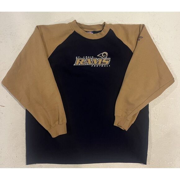 Vintage Reebok NFL On Field St. Louis Rams Pullover Sweatshirt Size XL Y2K - Picture 1 of 10